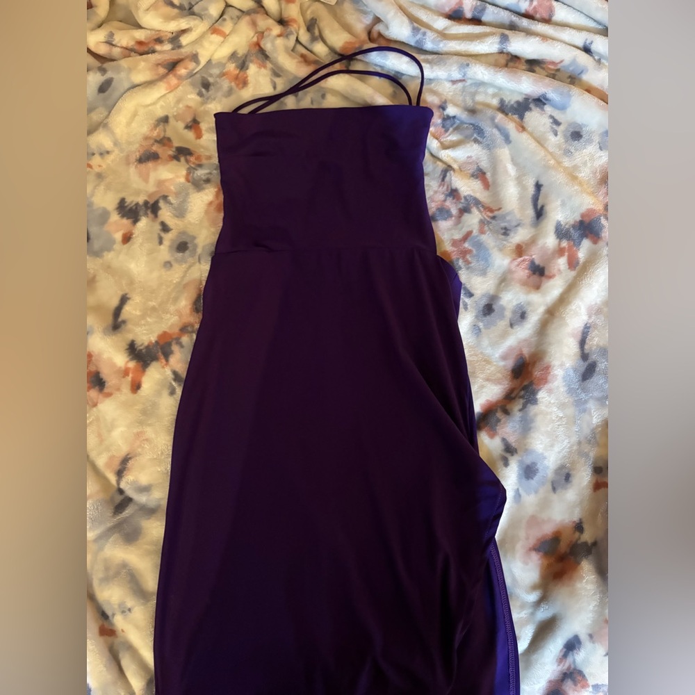 purple homecoming dress